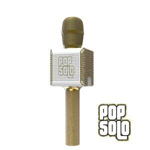 Tzumi Pop Solo Bluetooth Karaoke Microphone Gold Bling. Let the Party Begin